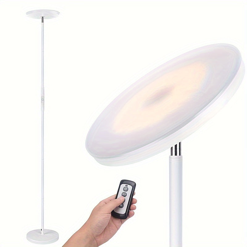 30W\u002F2400LM Sky LED Modern 3 Color Temperatures Super Bright-Tall Standing Pole Light With Remote & Touch Control For Living Room, Bed Room, Office