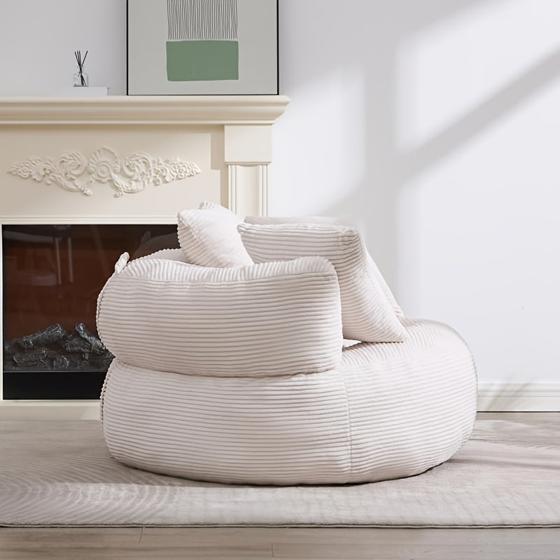 46.65-inch Round Leisure Recliner Sofa Bed -