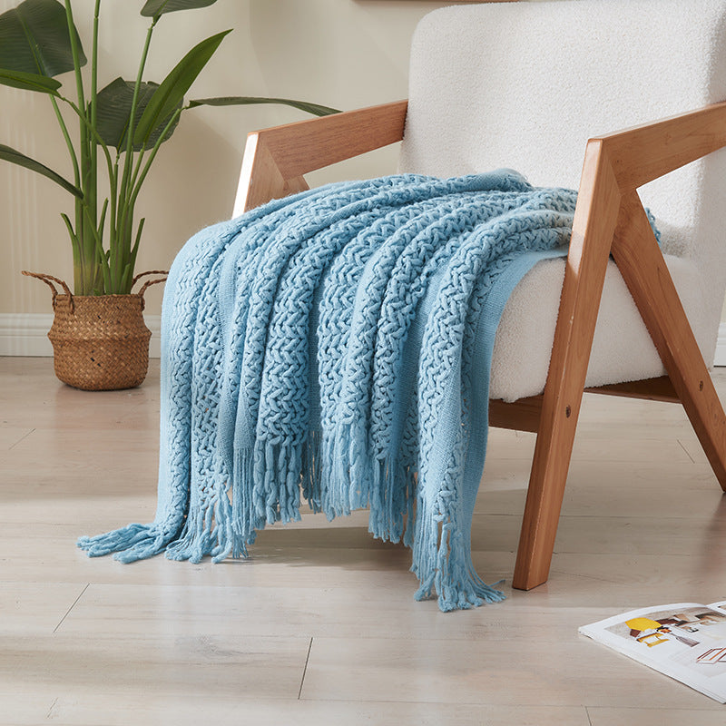 Women'S All-Season Small Lunch Break Blanket | 50×67 Inches Multi-Functional Sofa Throw, Household Bed Blanket, Office Shawl, Knee Warmer And Thermal Blanket, Polyester, Bohemian Style