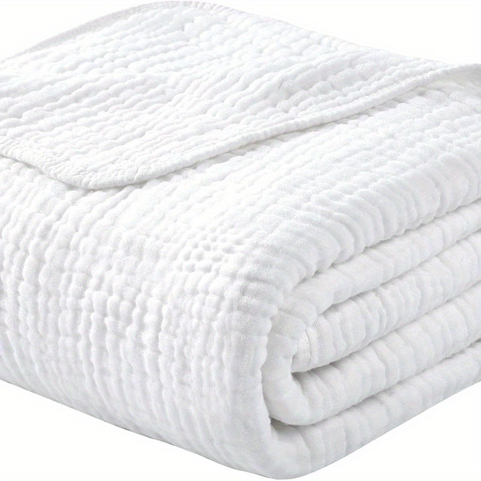 Yoofoss 100% Cotton Muslin Blanket 50\