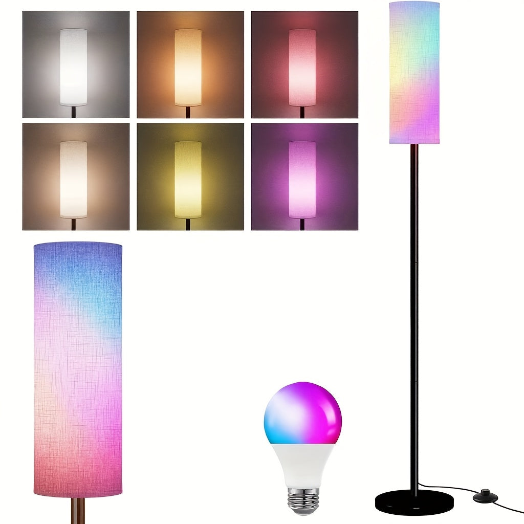 1PACK Floor Lamp with Three Adjustable Color Temperatures (3000-6000K), 9W, 800LM, Control Method: Foot Switch + Remote Control, Suitable for Bedrooms, Living Rooms And Offices., Bedroom Lamp, Stylish Decor, Adjustable Brightness, Multicolor Lamp