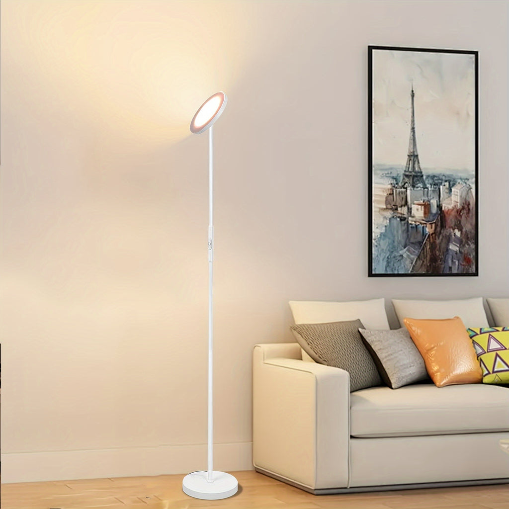 30W\u002F2400LM Sky LED Modern 3 Color Temperatures Super Bright-Tall Standing Pole Light With Remote & Touch Control For Living Room, Bed Room, Office