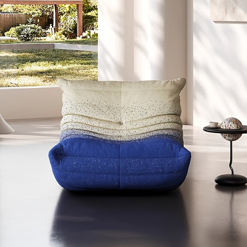 Armless Floor Lounge Chair Sofa, Bean Bag Fireplace Chair, Durable And Comfortable Floor Lounge Chair, Plush Teddy Fleece Memory Foam Compressed Foam Self-expanding Ergonomic Chair