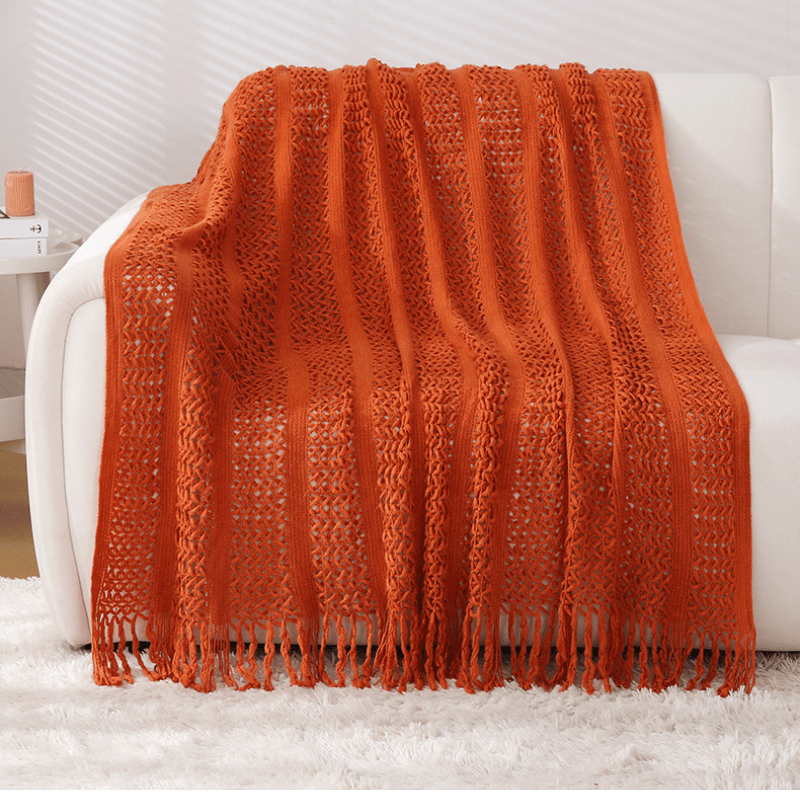 Women'S All-Season Small Lunch Break Blanket | 50×67 Inches Multi-Functional Sofa Throw, Household Bed Blanket, Office Shawl, Knee Warmer And Thermal Blanket, Polyester, Bohemian Style