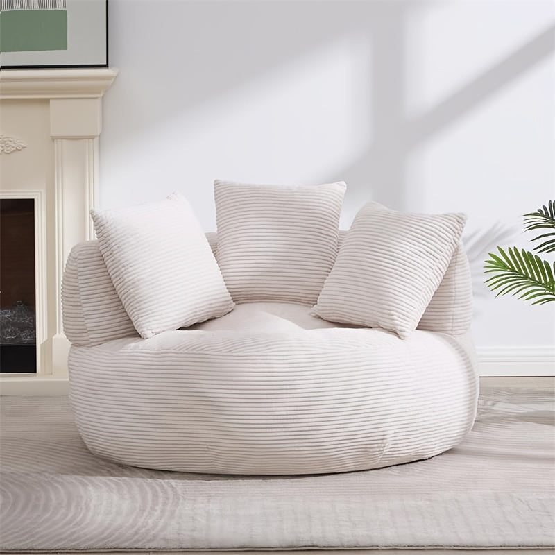 46.65-inch Round Leisure Recliner Sofa Bed -