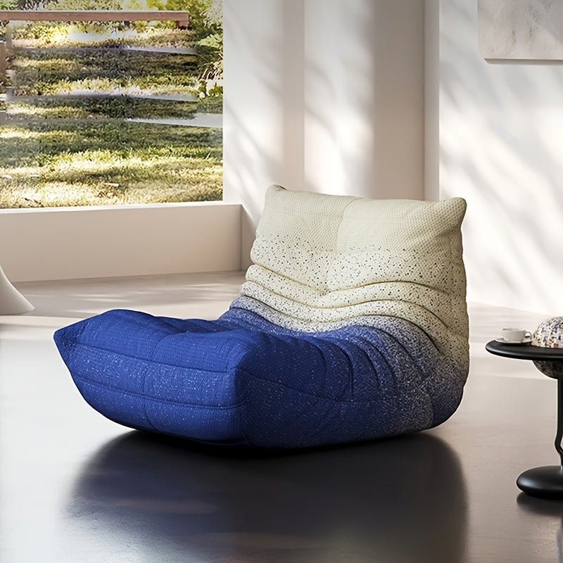 Armless Floor Lounge Chair Sofa, Bean Bag Fireplace Chair, Durable And Comfortable Floor Lounge Chair, Plush Teddy Fleece Memory Foam Compressed Foam Self-expanding Ergonomic Chair