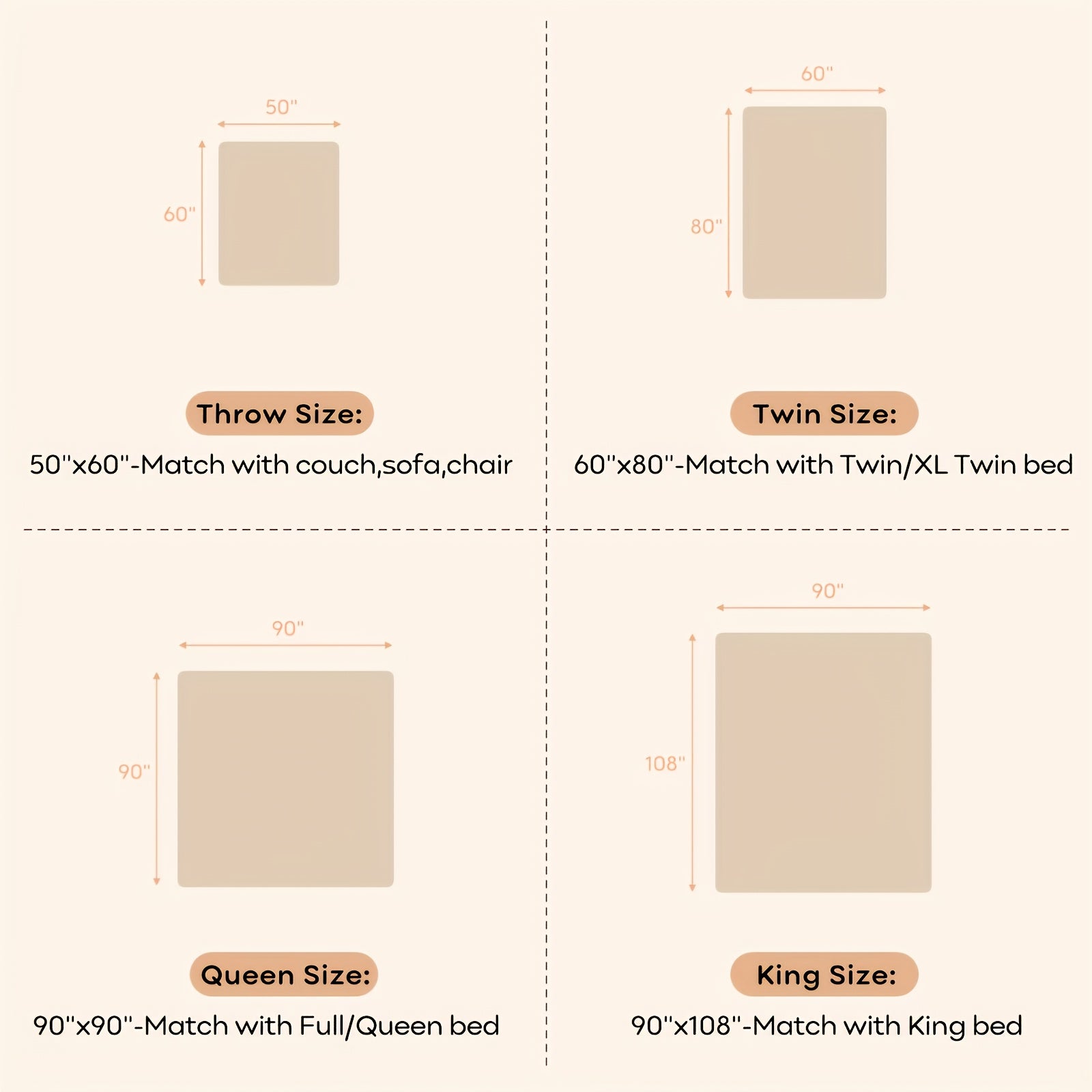 Yoofoss 100% Cotton Muslin Blanket 50\